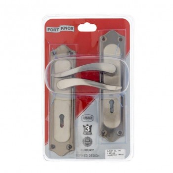 Fort Knox Luxe 3 Lever Laelia 8 Inch Satin Nickel, Black Nickel,  - Cashbuild