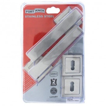 Fort Knox Luxe 2 Lever Bream 8 Rose Stainless Steel,  - Cashbuild