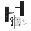 Mackie Draco Black Lockset 3Lever SABS Insert,  - Cashbuild