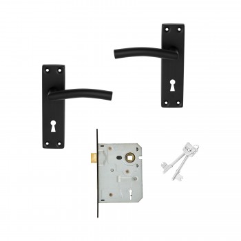 Mackie Gemini Stainless Steel Black and Premium Lockset 3Lever,  - Cashbuild
