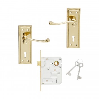 Mackie Geo Str/Scrl Zinc Bp and 2Lever Lock,  - Cashbuild