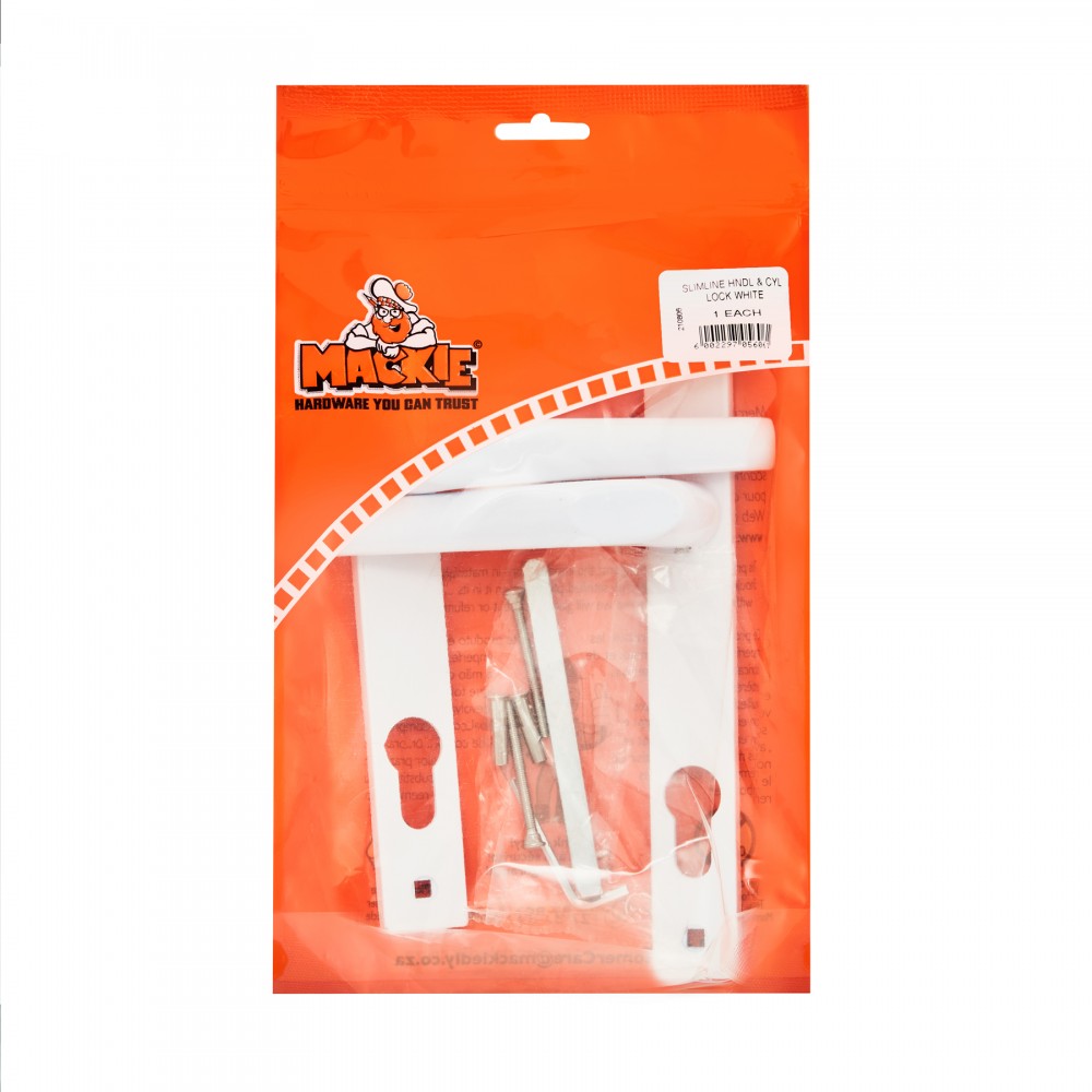 Mackie Slimline Door Handle White, - Cashbuild Mackie Slimline Door Handle White, - Cashbuild