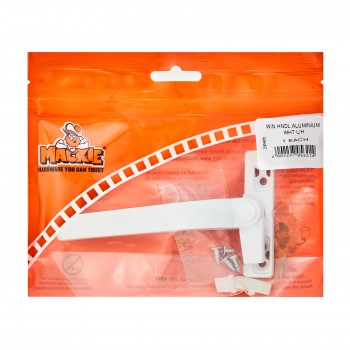 Mackie Aluminium Window Handle White Left,  - Cashbuild
