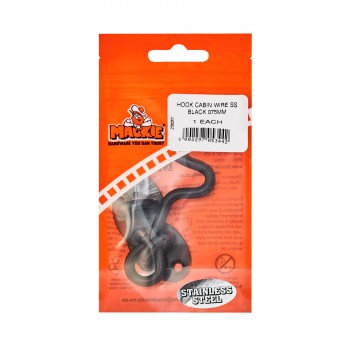 Mackie Cabin Hook Stainless Black 100mm,  - Cashbuild