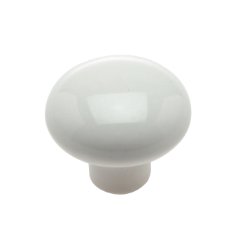 44mm White Poly Knob