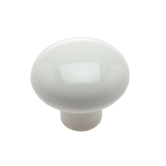 44mm White Poly Knob