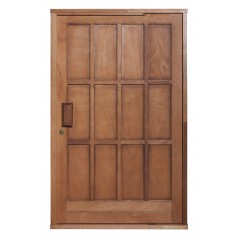 Door Wood 12 Panel Pivot Set (Flat Pnl)