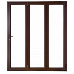 Door Aluminium Stack Folding 1.8M Bronze Right Hand Tinted Opens Out,  - Cashbuild