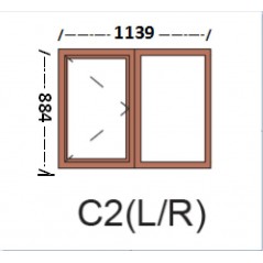 Window Frame Wood Eco FP 1139 X 884