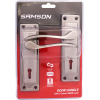Samson Lock Set Key 3l Sabs Cortana 6" Satin Nickle & Black Nickle, SAMSON - Cashbuild