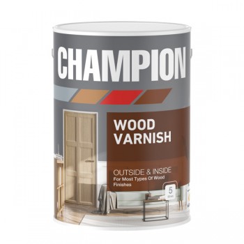 Champion Wood Varnish Clear 5l, CHAMPION - Cashbuild