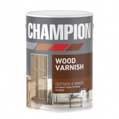 Champion Wood Varnish 5L Clear, CHAMPION - Cashbuild