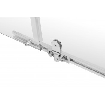 Entrée Shower Door Pivot And Return Panel Chrome 880x880x1850mm, ENTRÉE - Cashbuild