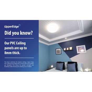 PVC Ceiling Groove Matt White 5900×300x6mm