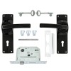 FORT KNOX ECO LOCK 2-LEVER HANDLE BLACK - Cashbuild