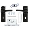 FORT KNOX ECO LOCK 3-LEVER HANDLE BLACK - Cashbuild