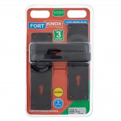 FORT KNOX ECO LOCK 3-LEVER HANDLE BLACK - Cashbuild