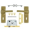 FORT KNOX ECO LOCK 2-LEVER HANDLE GOLD - Cashbuild