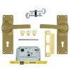 FORT KNOX ECO LOCK 3-LEVER HANDLE GOLD - Cashbuild