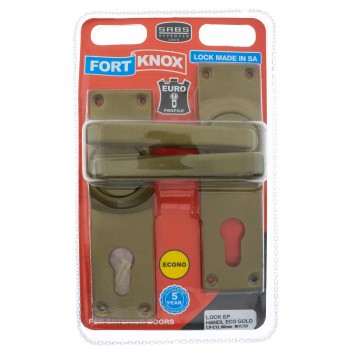FORT KNOX ECO LOCK EP HANDLE GOLD - Cashbuild