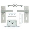 FORT KNOX ECO LOCK 2-LEVER HANDLE SATIN CHROME - Cashbuild