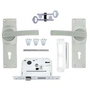FORT KNOX ECO LOCK 3-LEVER HANDLE SATIN CHROME - Cashbuild