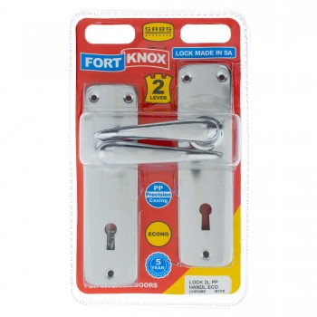FORT KNOX ECO LOCK 2-LEVER PP HANDLE CHROME - Cashbuild