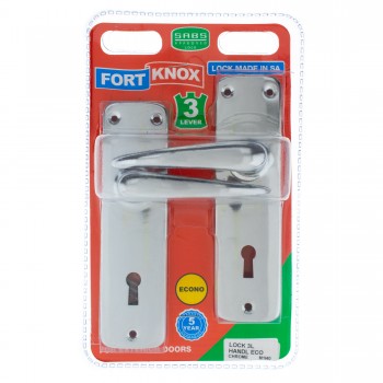FORT KNOX ECO LOCK 2-LEVER HANDLE CHROME - Cashbuild