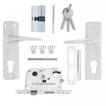FORT KNOX ECO LOCK EP HANDLE CHROME - Cashbuild