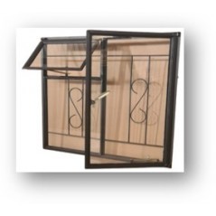 Window Frame Steel Nc2F Burglar Bars B1mm Glazed