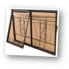 Window Frame Steel Ne2 Burglar Bars B1mm Glazed