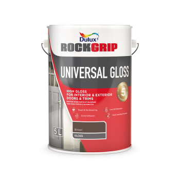 Rockgrip Universal gloss Enamel 5L Brown, ROCKGRIP - Cashbuild