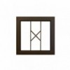 Window Frame Aluminium Pt66 Bronze With Buglar Bars With Clear Float Glass And Handle,  - Cashbuild