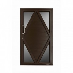 Door Aluminium Diamond Bronze 900X2,1,  - Cashbuild