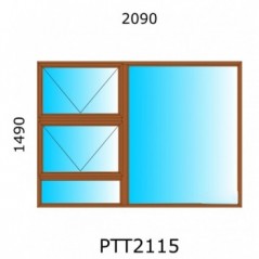 Window Frame Aluminium Pt159 Natural Clear Right Hand,  - Cashbuild