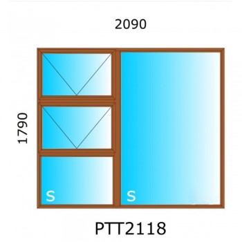 Window Frame Aluminium P4Tt1812 Natural Clear,  - Cashbuild