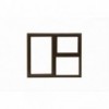Window Frame Aluminium 28-Pst119 Bronze Clear Left Hand,  - Cashbuild