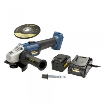 Ryobi Angle Grinder Cordless 115mm 18V Kit, RYOBI - Cashbuild