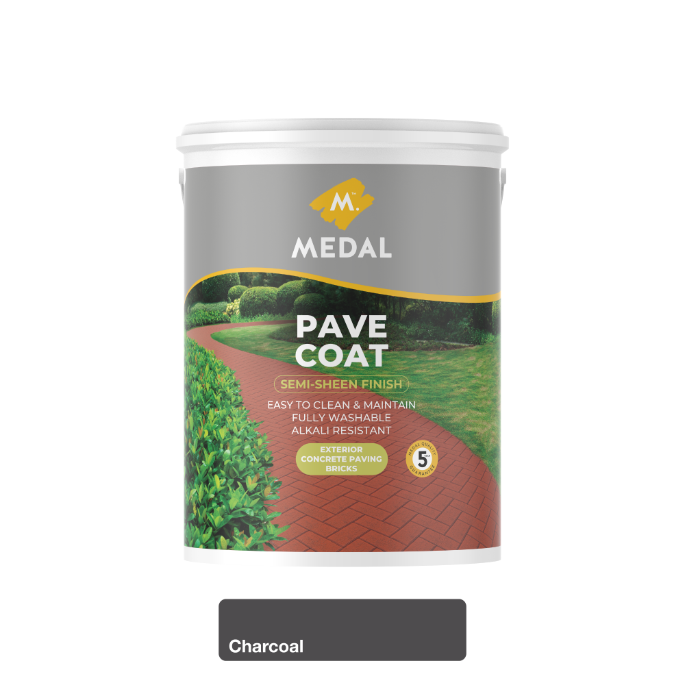 Medal Pavecoat 5L Charcoal, MEDAL - Cashbuild Medal Pavecoat 5L Charcoal, MEDAL - Cashbuild