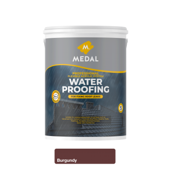 Medal Prof Waterproofer And Membrane 5L Burgandy, MEDAL - Cashbuild