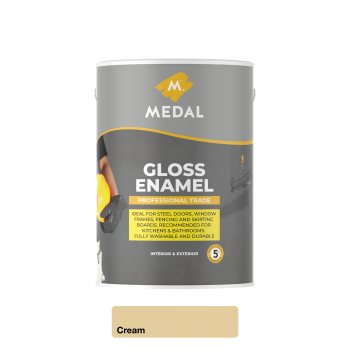 Medal Prof Trade Gloss Enamel Cream 5L,  - Cashbuild
