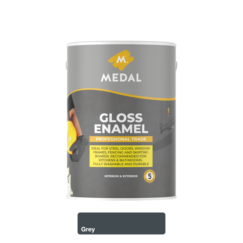 Medal Prof Trade gloss Enamel 5L Grey, MEDAL - Cashbuild Medal Prof Trade gloss Enamel 5L Grey, MEDAL - Cashbuild