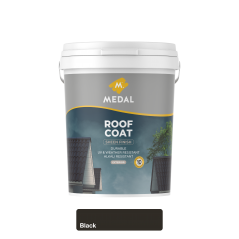 Medal Roof Coat Sheen Acrylic 20L Black, MEDAL - Cashbuild