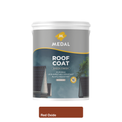 Medal Roof Coat Sheen Acrylic 5L Red Oxide, MEDAL - Cashbuild