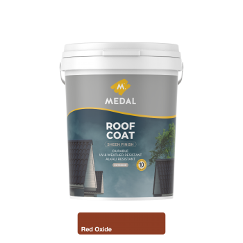 Medal Roof Coat Sheen Acrylic 20L Red Oxide, MEDAL - Cashbuild