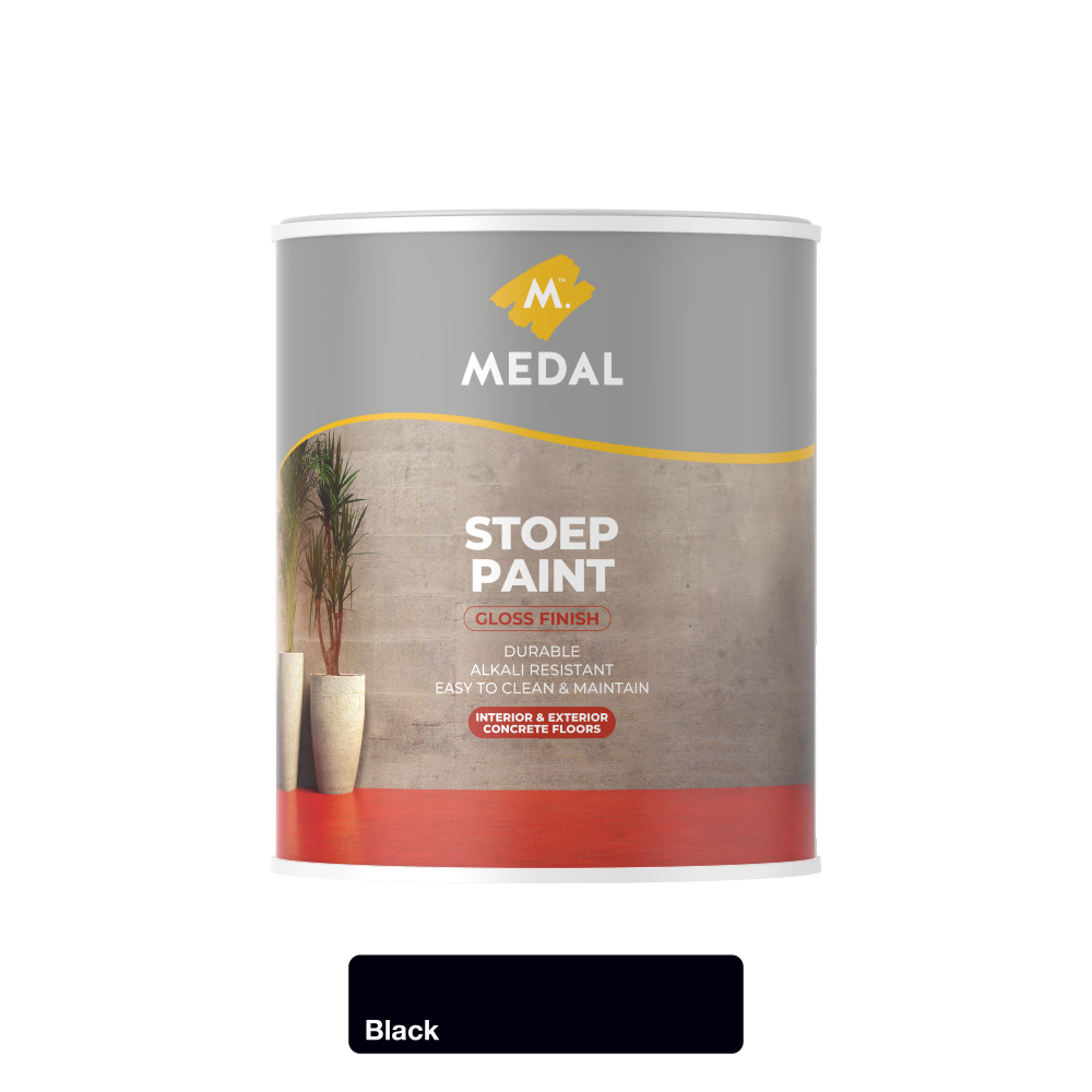 Medal Stoep Paint 1L Black, MEDAL - Cashbuild Medal Stoep Paint 1L Black, MEDAL - Cashbuild