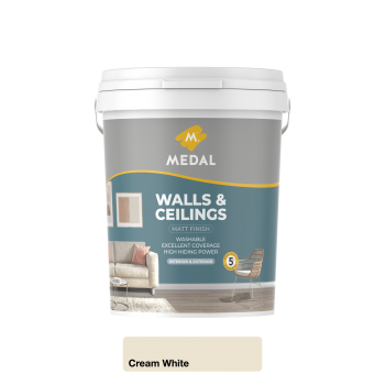 Medal Walls And Ceilings 20L Cream White, MEDAL - Cashbuild