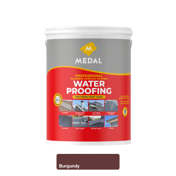 Medal Waterproofing Burgundy 5l with Free Membrane