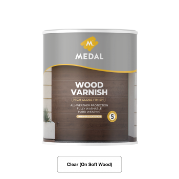 Medal Wood Varnish Clear 1l, MEDAL - Cashbuild