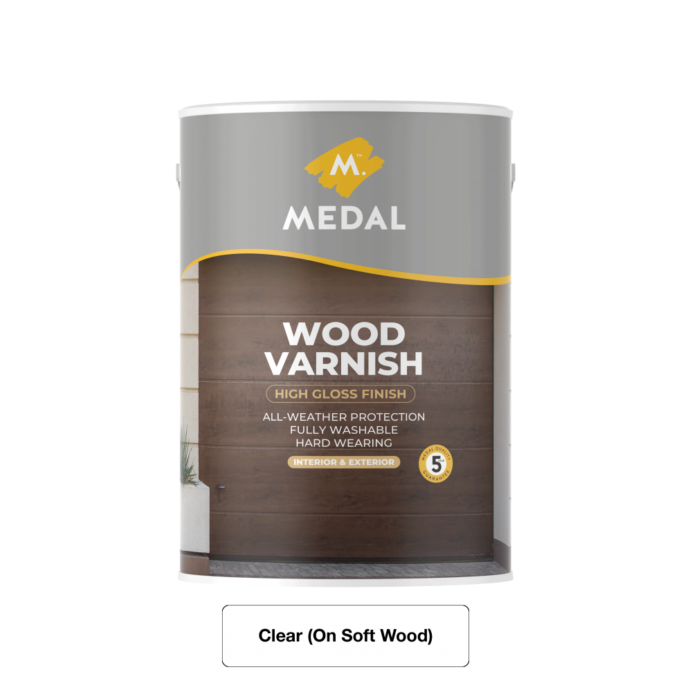 Medal Wood Varnish 5L Clear, MEDAL - Cashbuild Medal Wood Varnish 5L Clear, MEDAL - Cashbuild
